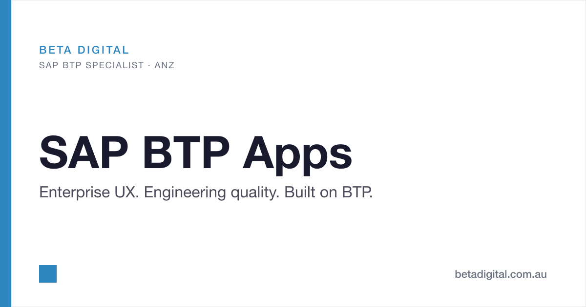 App Development | React, Angular & SAP Fiori | Beta Digital
