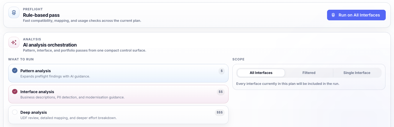 Switch AI analysis orchestration