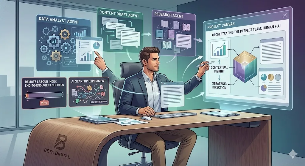 AI augmenting daily knowledge work alongside human judgment